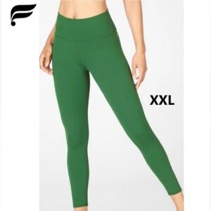Fabletics - Women's Powerhold High-Waisted 7/8 Legging - Palm Green. Size: XXL.